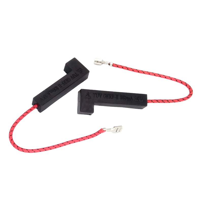 Accesorios para microondas, fusible de alta presión integrado de 5kV, 0,7 a, 700mA, 800Ma, fusible de alta tensión para microondas LG Midea 2 piezas