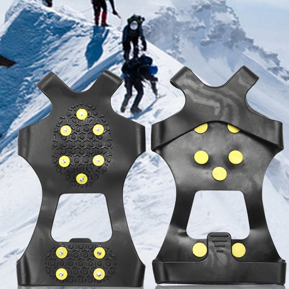 Neige pour Sports d'hiver 10 goujons en acier utile taquet de Traction randonnée anti-dérapant antirouille pointes poignées de glace