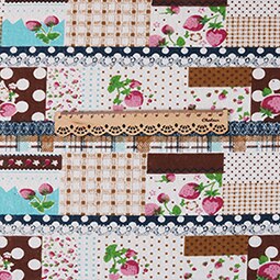 Nanchuang blomst bomuld hørstof håndlavet zakka klud til sofa tasker pude møbel betræk dukke symateriale 45 x 45cm/ stk.: Sølv