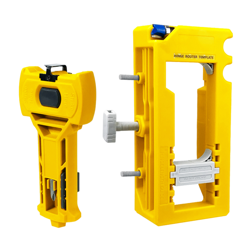 Kit de instalación de bisagras de puerta y pestillo de puerta Kit de instalación de bisagras de puerta DIY/modelo de mortaja para cincel y puntuación precisas: Blanco
