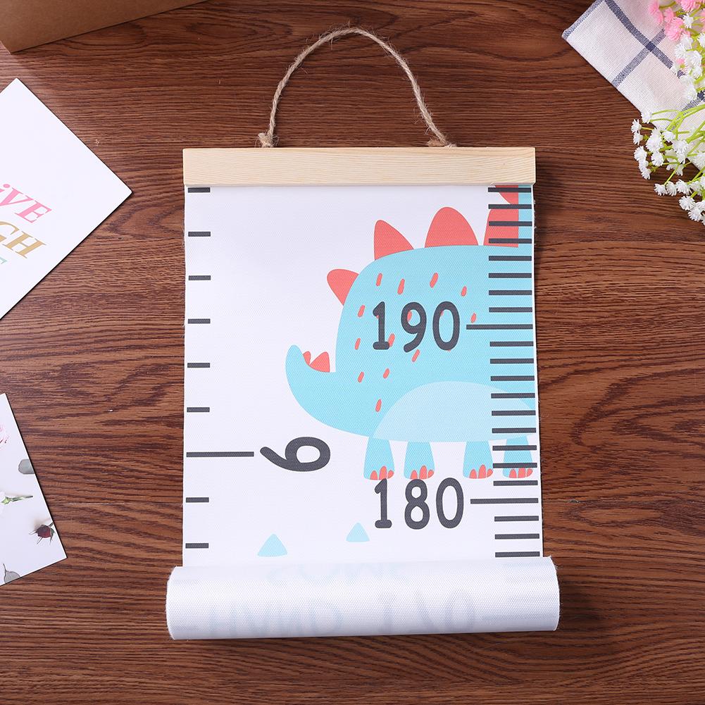 Baby Removable Height Growth Chart Ruler Wall Decor Canvas Sticker for Kids Necessary Household Infant Growth Supplies