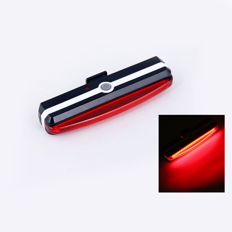 Fiets Light USB Oplaadbare Achterlicht Fietsen LED Zaklamp Achterlicht Waterdicht Fiets Achterlicht Terug Lamp Voor Fiets: Red