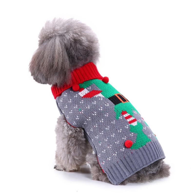 S/M/XL/XXL Ugly Christma Sweater Halloween Cat Dog Sweater Pullover Winter Dog Clothes For Chihuahua Yorkies Puppy Pet Clothing