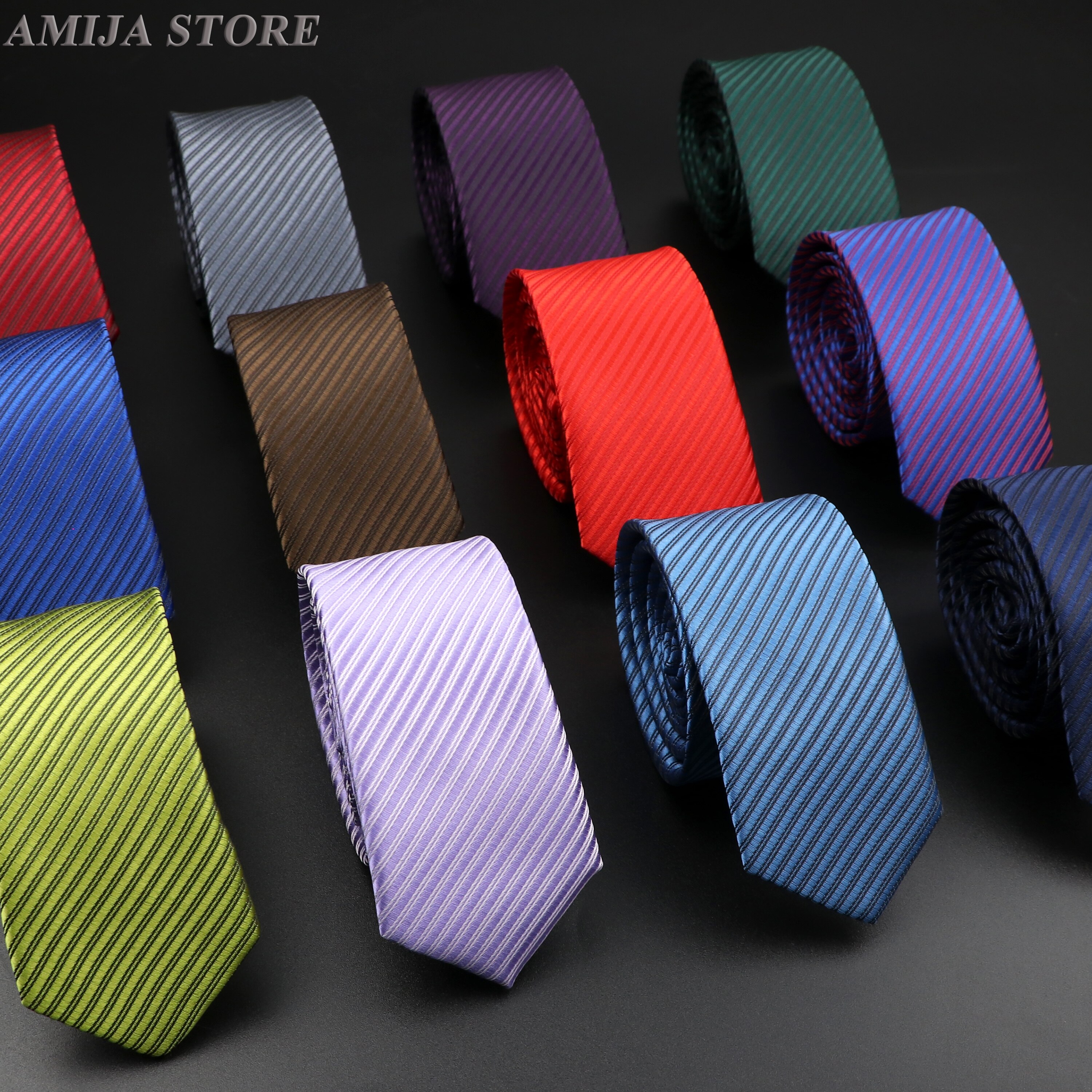 Neue Männer Schmale Dünne Krawatte Bunte Gedruckt Polyester Krawatten Schlank 5cm Breite Krawatte Party Hochzeit Beste zubehör