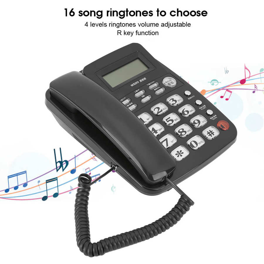 W520 Caller Identificatie Telefoon Handsfree Bellen Voor Office Home Familie Business