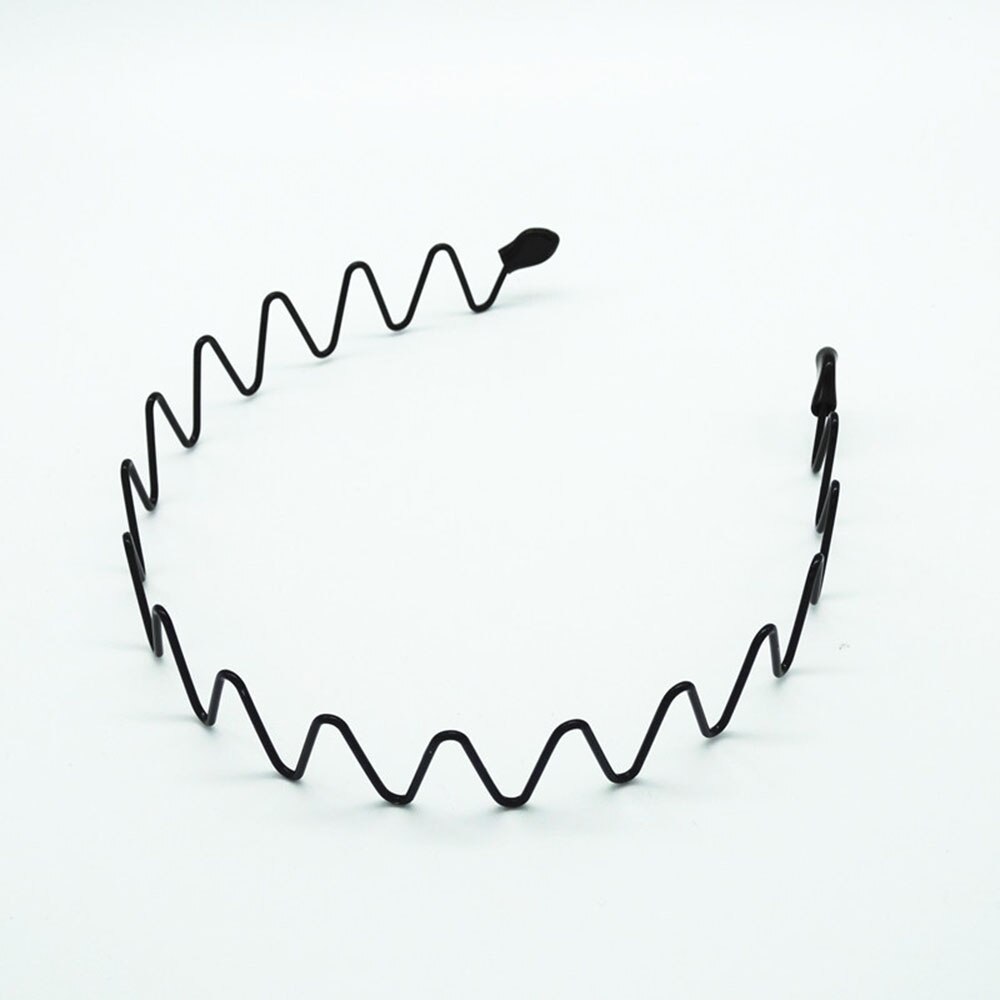 Chic Unisex Black Wavy Hairband Men Women Washing Headband Scrunchy Styling Tools Accessories Headwear Hair Head Hoop Bands: A4