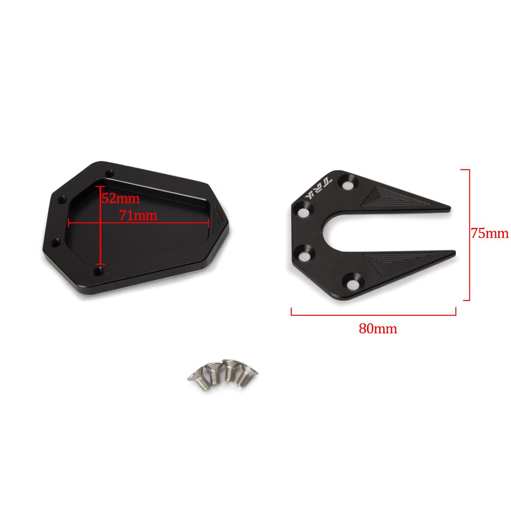 Motorcycle CNC Aluminium Voet Extension Pad Plaat Side Stand Vergroter Kickstand Voor Benelli TRK 502 TRK502
