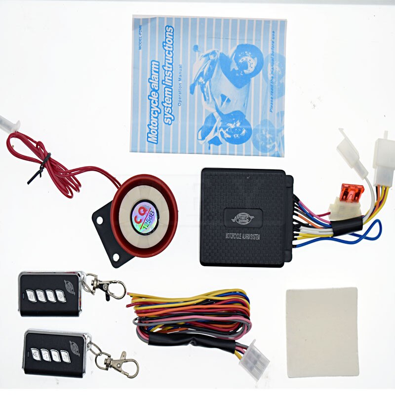 12V Motorcycle Bike Anti-theft Security Alarm System Motorbike Scooter 125db Remote DC