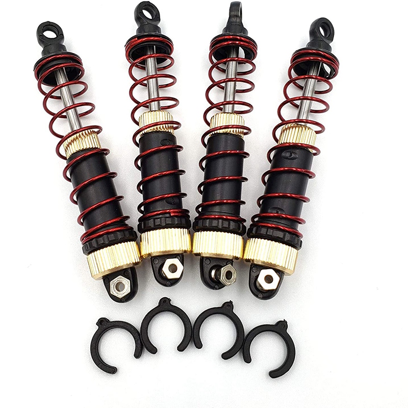 Amortiguador 4 Uds RC ajustable montado resorte amortiguador suspensión mejorado aceite lleno de choque 25-ZJ03 para coche 9125 RC: Default Title