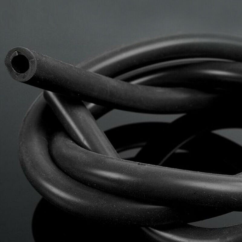 Manguera de vacío de silicona de 1x6mm Tubo de combustible completo de silicona 1 metro negro