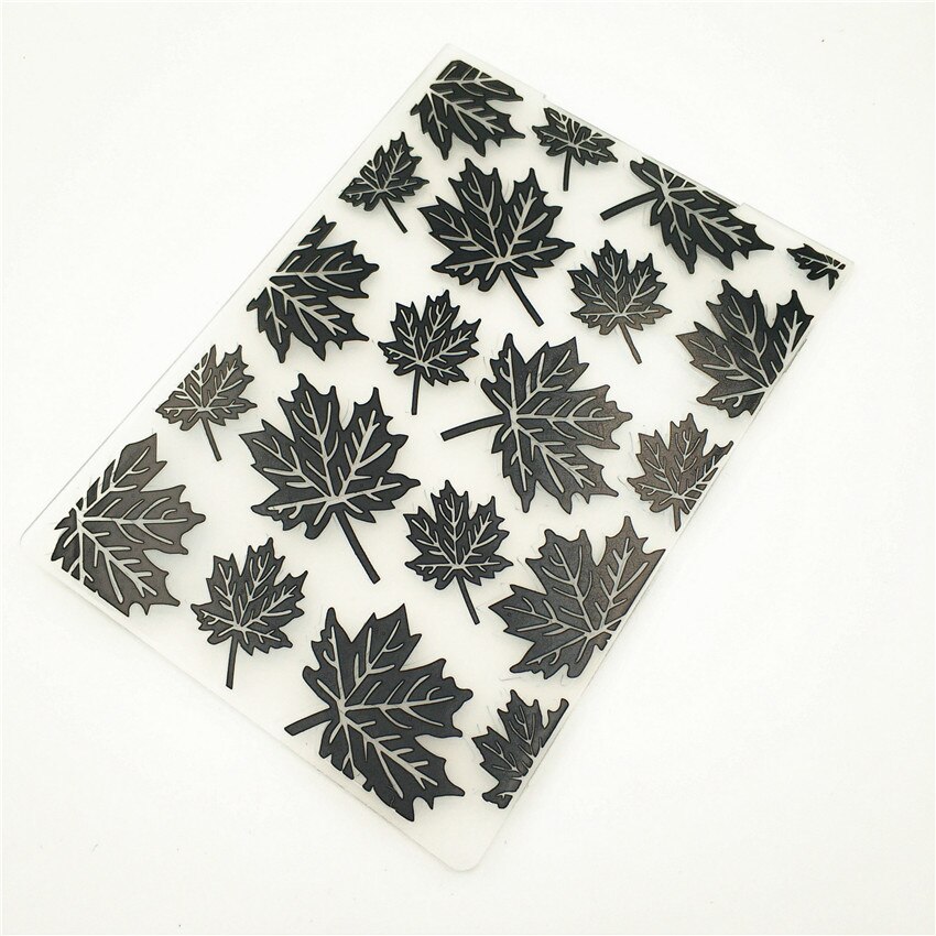 10.5x14.5cm maple leaf Embossing folders Plastic bump Scrapbooking DIY Template Fondant indentation Cake Photo Album Card Make