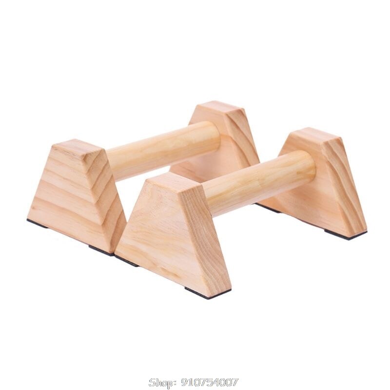 Pine Wood Set of 2PCS | Smooth, Non-Slip Yoga & Gymnastic Training Tool for L-Sits, Lolasana, Handstand Pushup N06 20