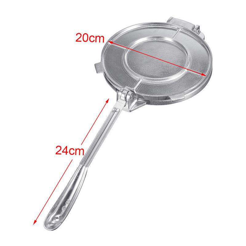 20 Cm Sliver Opvouwbare Tortilla Maker Aluminium Deeg Druk Zware Restaurant Tool Thuis Koken Pie Voor Keuken Gadgets