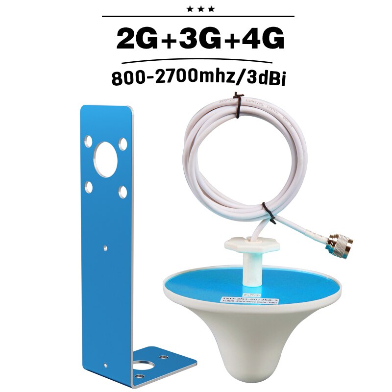 Convenient Indoor Ceiling Antenna GSM 3G 4G N Connector 3dBi Internal Omni Antenna With 2m Cable For Mobile Signal Booster