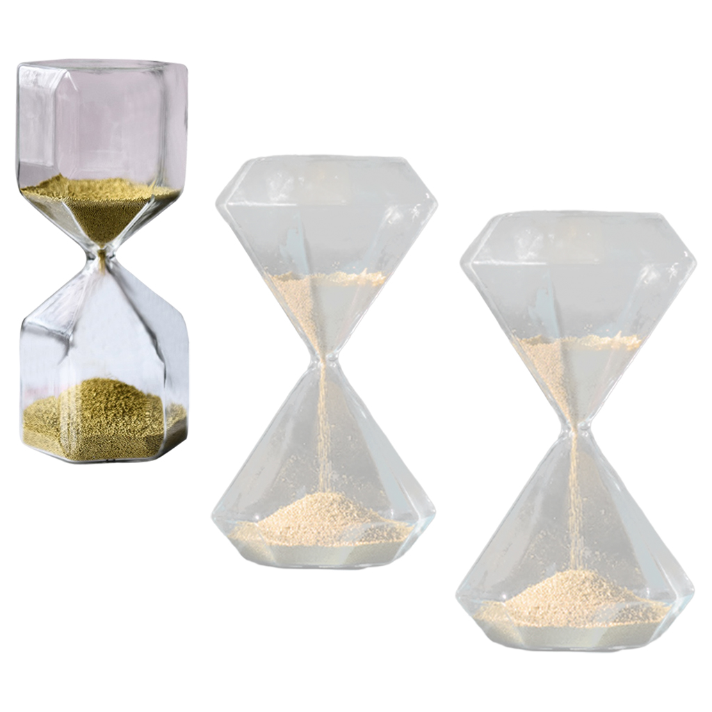 Glass Art Hourglass Decorative Ornament Sand Timer Relieve Pressure Photo Props