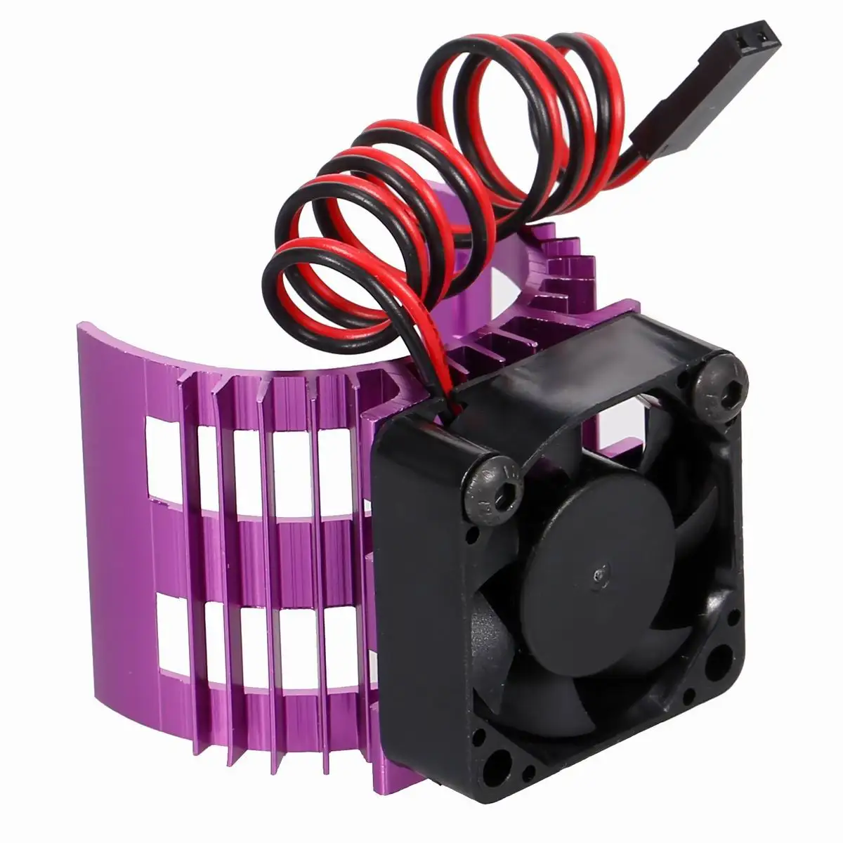 NOWY Super bezszczotkowy radiator silnika + wentylator chłodzący 540 550 3650 3674 Rozmiar dla samochodu Rc: plum