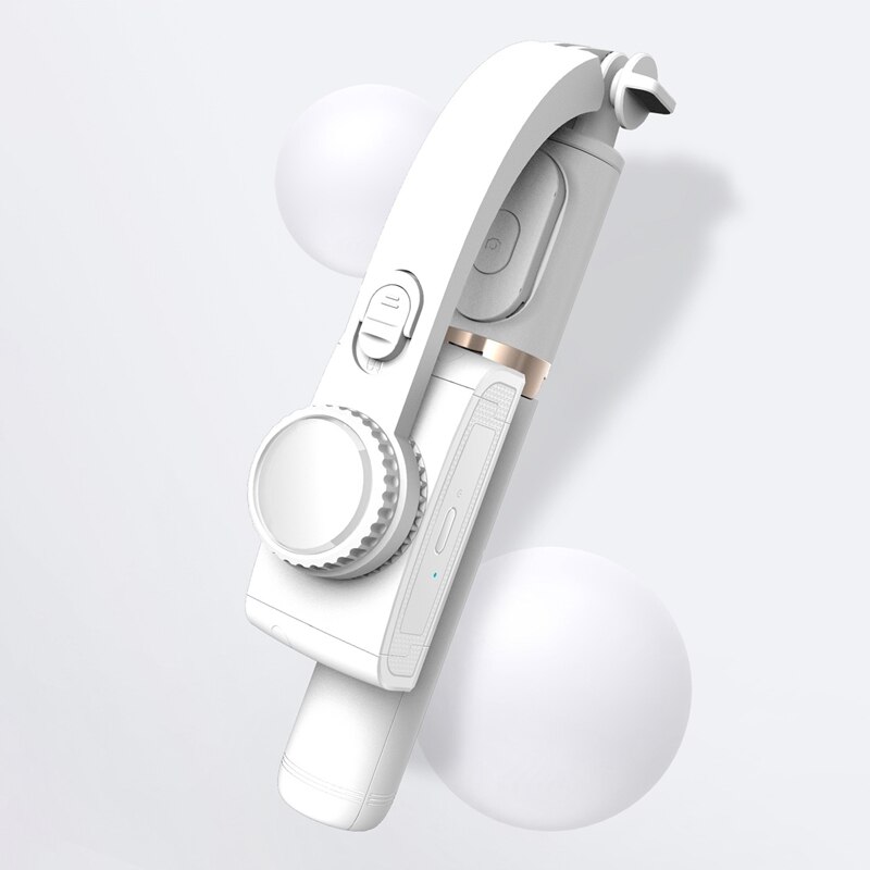 Kabelloser bluetooth-selfie-stick mit multifunktionalem stabilisator, anti-wackel-funktion und faltbarer handyhalterung für ios und android