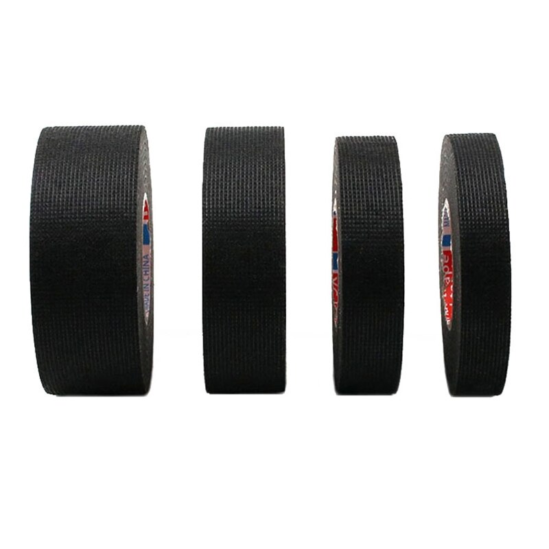 Multifunctional High Temp Wire Harness Wrapping Tape Flame Resistant Tape Cloth Tape Width 9/15/20/25/30/35/40/45/50mm
