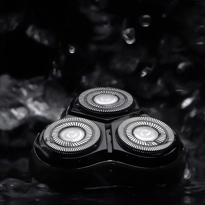 Enchen men barbeador elétrico tipo-c usb recarregável navalha 3 lâminas portátil aparador de barba máquina de corte para costeletas