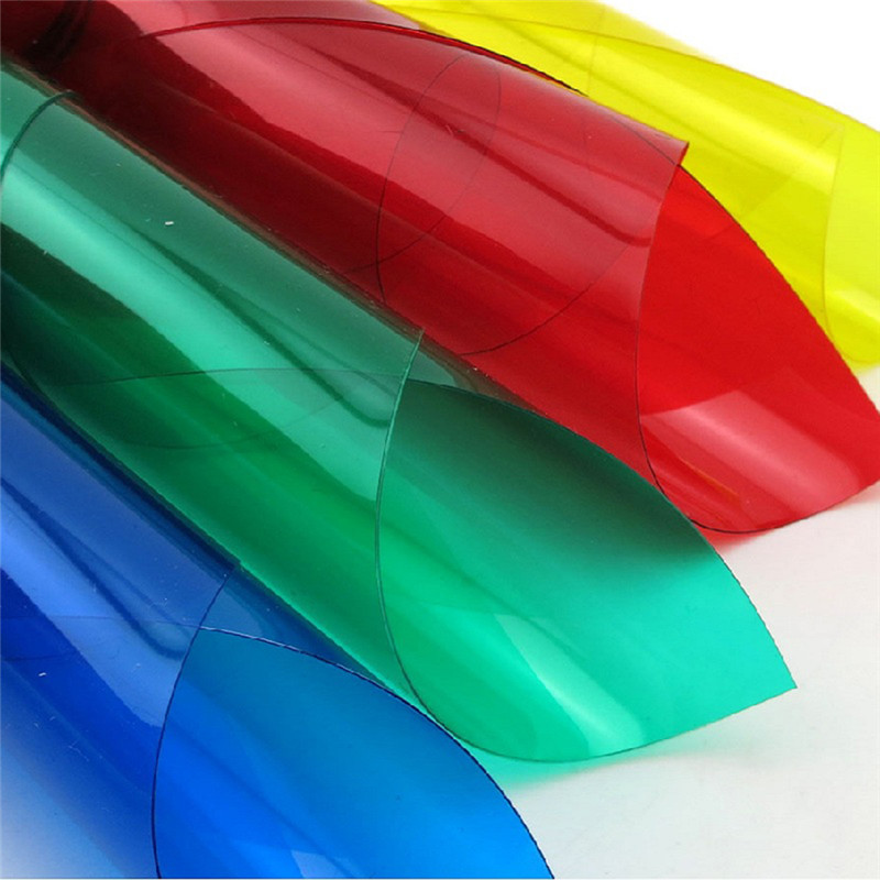 Neue Heiße 0,3 Mm Dicke 10 Farben PVC transparent Blatt ABS Bunte Blatt in Größe 29.8*21,1 Zoll mit Hoher