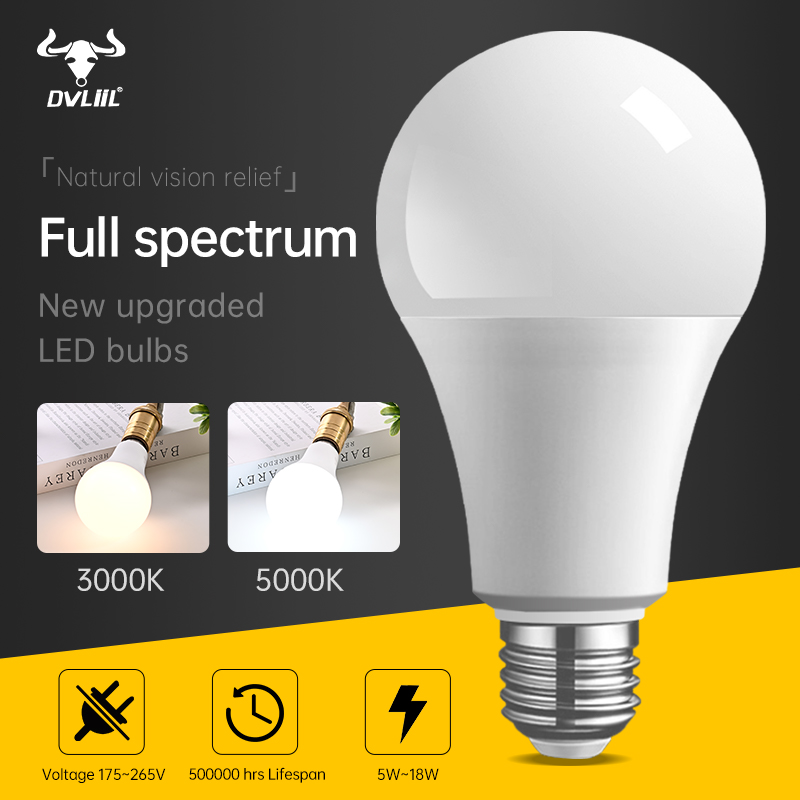Belysning led-lampa 5w 7w 9w 12w 15w 18w 220v energibesparande glödlampor för hem sovrum trappa gångväg restaurang