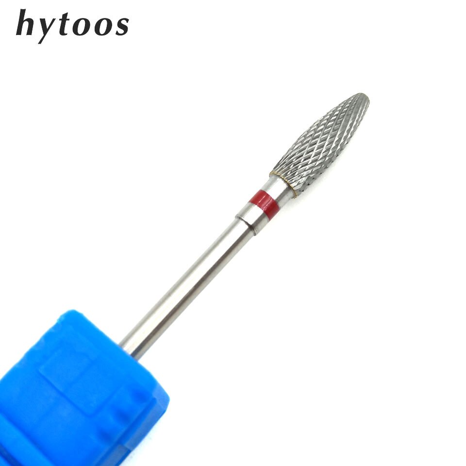 HYTOOS frezy robić paznokci z węglikiem wolframu 3/32 "obrotowy rzep frez manicure narzędzia robić Pedicure paznokci wiertła Akcesoria-H0413P