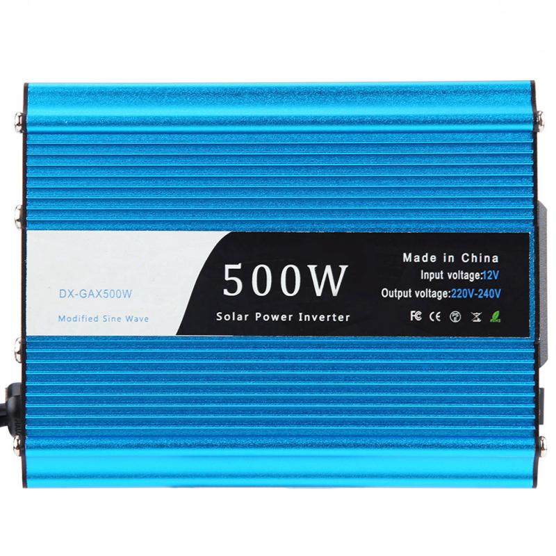 500w dc 12v til  ac 220v-240v topp 600w bil strømomformer omformer dobbel usb lader adapter biltilbehør ankomster