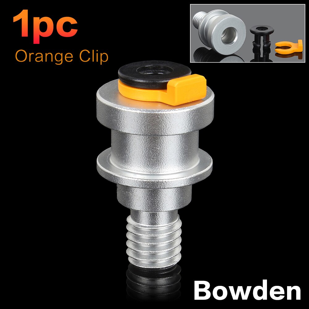 XCR3D V6 Heatsink Hotend Bowden Collet Klem Buis Voor 3D Printer Onderdelen Direct Pneumatische Connectors Koppeling Collet Clips: Orange Clip-1pc