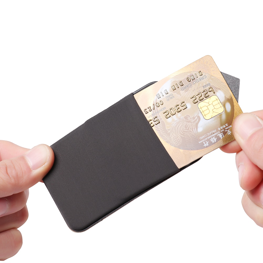 Tarjetero elástico para teléfono móvil, funda para tarjeta de  identificación de crédito, adhesivo de bolsillo, 1