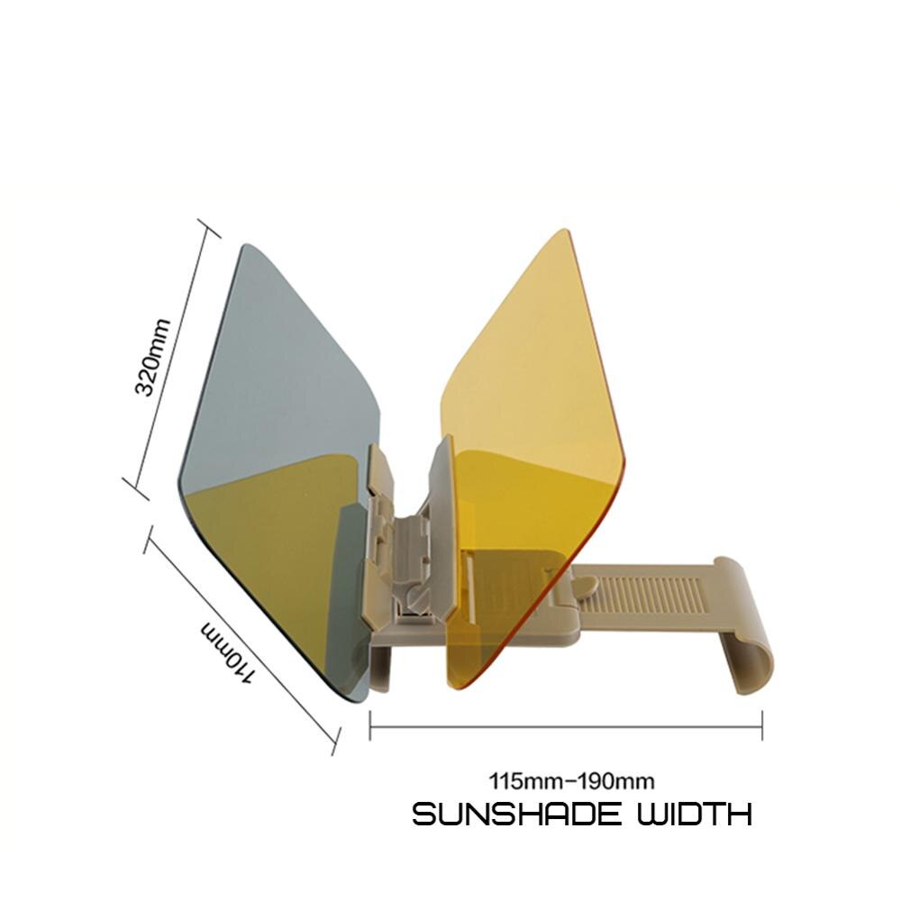 2 w 1 osłona przeciwsłoneczna robić samochodu przeciw promieniowaniu słonecznemu olśniewające szkło gogle dzień noc wizja wnętrze robić jazdy lustrzane UV zginać trzepnięcie w dół jasne pogląd
