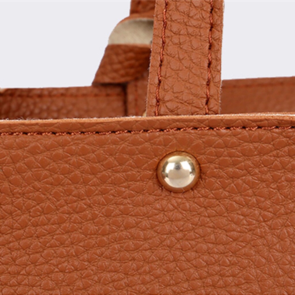 Neliosainen olkalaukku messenger laukku lompakko käsilaukku naisen laukku nahka kestävä retro olkalaukku sac main femme