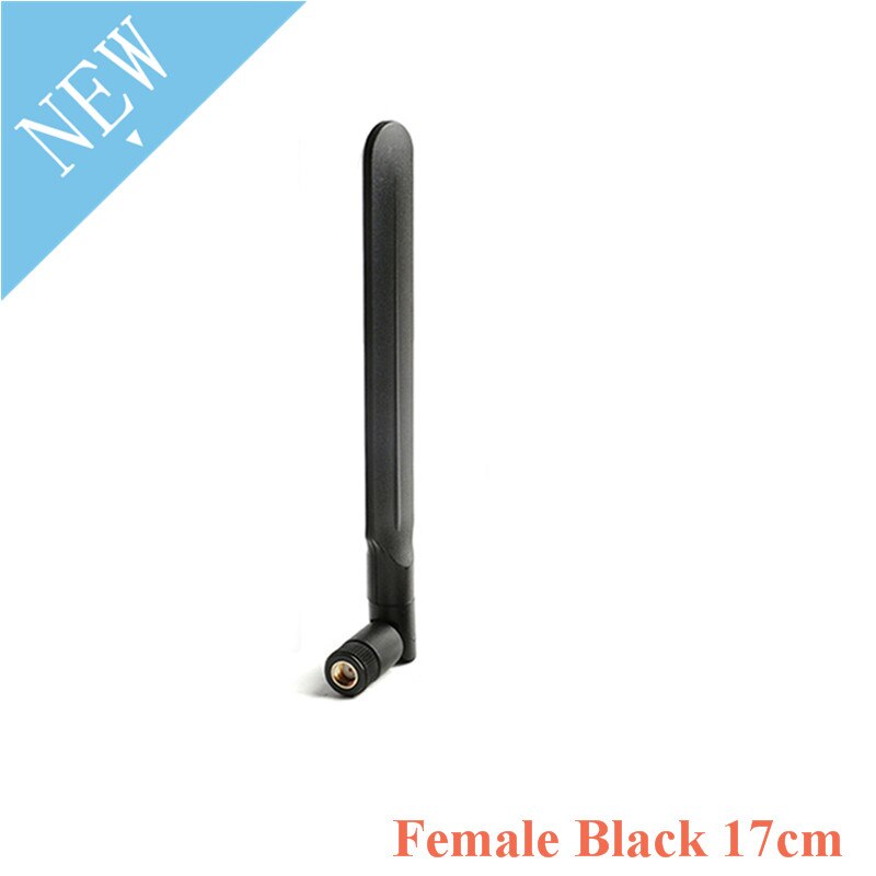 8 dbi antenni sma uros naarasliitin wifi langaton reititin 4g/3g/ gsm/gprs /2g lte 900 mhz rp sma antenni: Nainen musta 17cm