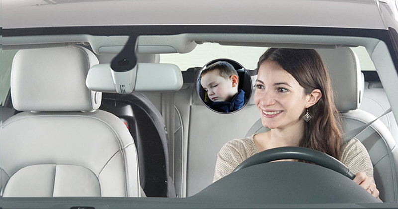 Auto Baby Spiegel voor Achterbank Crystal Clear View Baby in Rear Facing Onbreekbaar Verstelbare 360