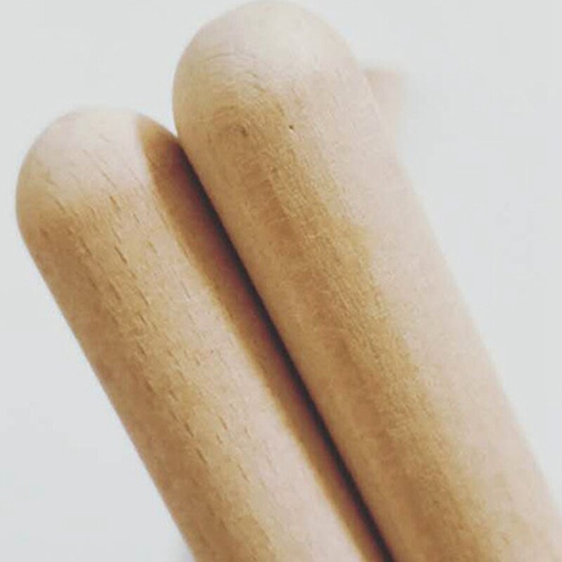 8 Pcs Musical Percussion Instrument, Including 4 Pcs Musical Rhythm Sticks Wood Claves and 4 Pcs Wood Egg Shakers