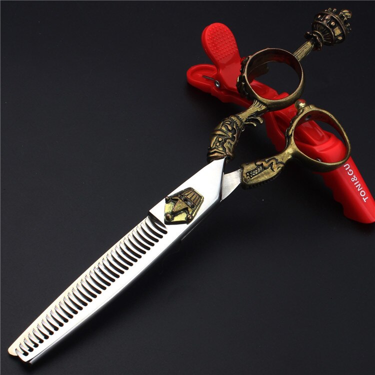 5.5/6/7 Inch Pet Scissors Dog Grooming Scissors for Groomer Japan Cutting Shears Sharp Edge Animals Haircut Logo Engraving: 6inch zwp-thinning