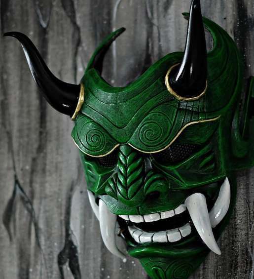 Gamporl Japan Prajna Masker Enge Fangs Demon Latex Masker Japanse Boeddhisme Hannya Maskerade Helm Masker Cosplay Props Accessoires: 5