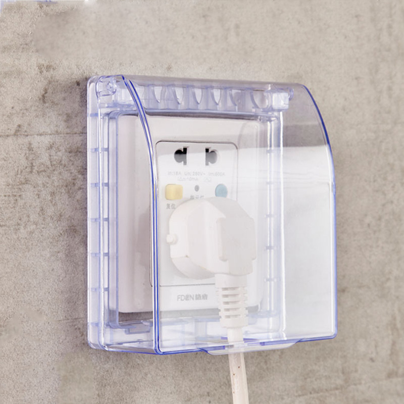 Waterproof Box DustProof Protective Cover Universal Wall Socket Switch Plate Outlet Door Bell Box 86 Type Splashproof Box