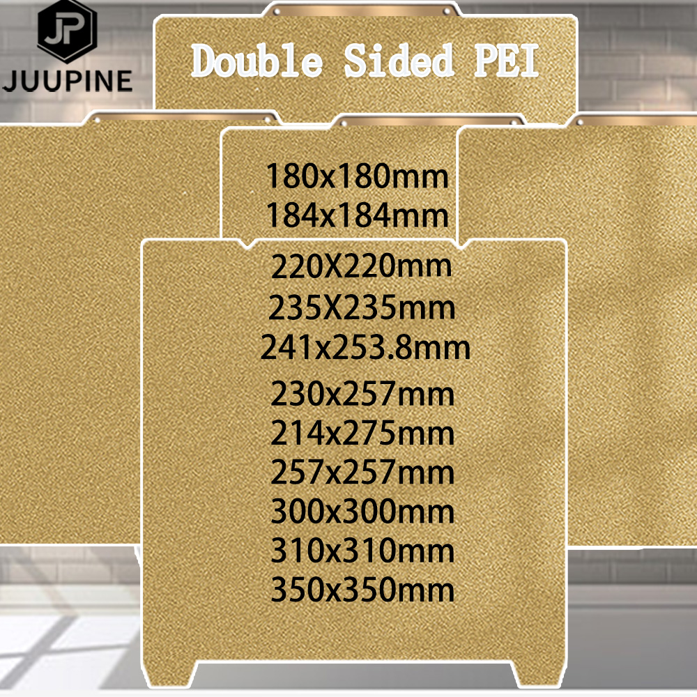 PEI Magnetic Build Plate MK3S PEI Sheet Ender 3 V3 Se Bed Double 180/220/235/300/310/350 Upgrade Removal Textured Spring Steel
