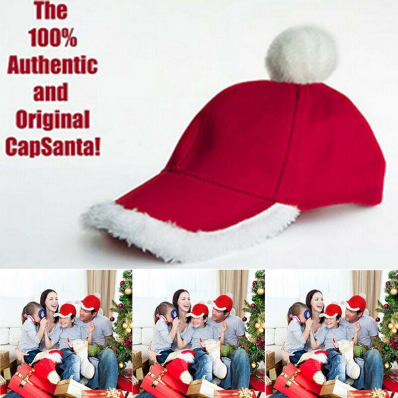 Red Christmas Party Santa Hat Velvet Red White Decor Cap Children Adults Santa Claus Costume Xmas Year