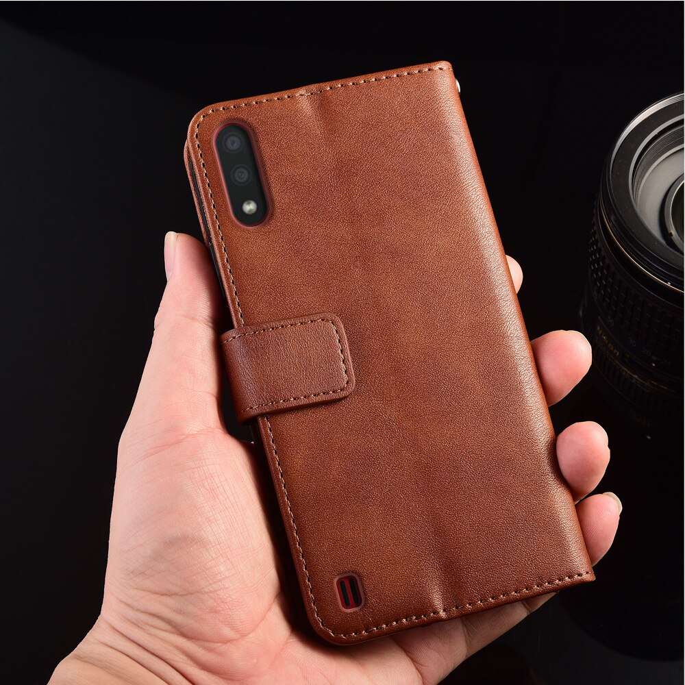 Wallet Leather Case for Samsung Galaxy A01 A015F SM-A015F 5.7'' Back Cover Phone Flip Case for Samsung A01 Case