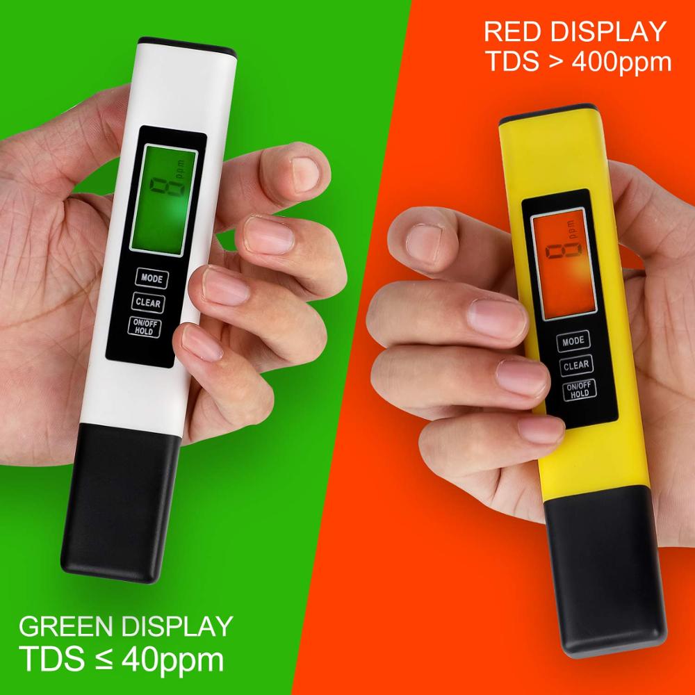 TDS Meter, 2 Pack Digital Water Tester, Water Tester, Temperature &amp; EC Meter 4 in 1, 0-9999ppm, ppm Meter for Drinking