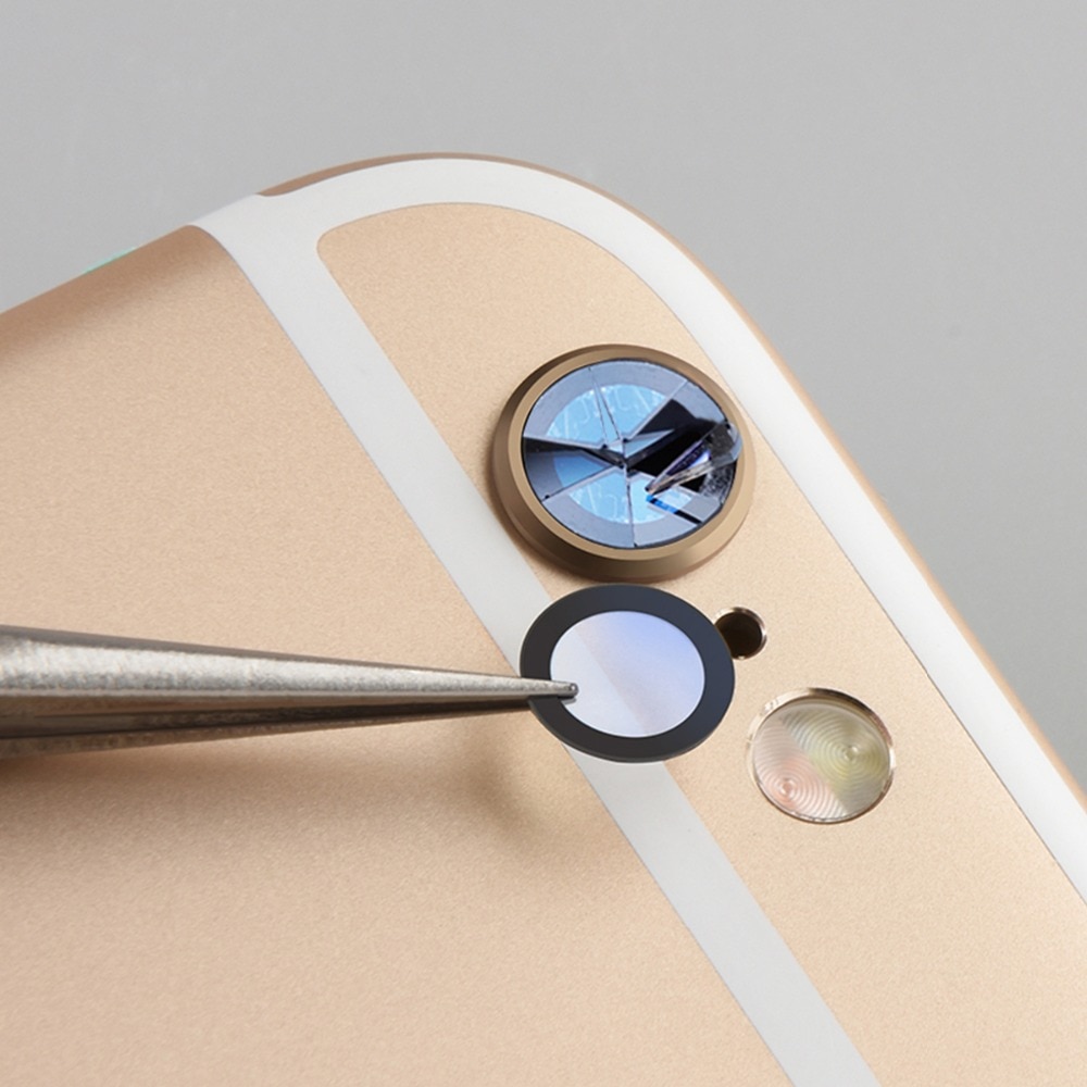 Glas Camera Lens Vervanging Deel voor Apple iPhone 6 6 s 7 8 Plus X Sapphire Kristal Enkele Camera Lens (zonder frame)