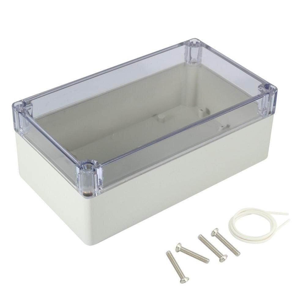 Waterproof Transparent PC Clear Cover Enclosure Plastic Box Electronic Project Case Instrument Electrical Junction Box Housing