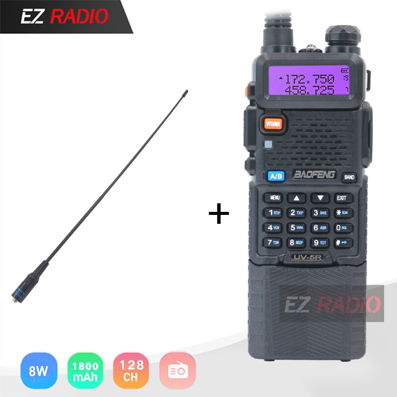 Upgrade 8W Baofeng UV-5R 3800mAh Walkie Talkie 10 KM Tri Power Dual Band Boafeng UV 5R Ham Radio UHF VHF UV5R UV-82 UV 9R Plus: add 771