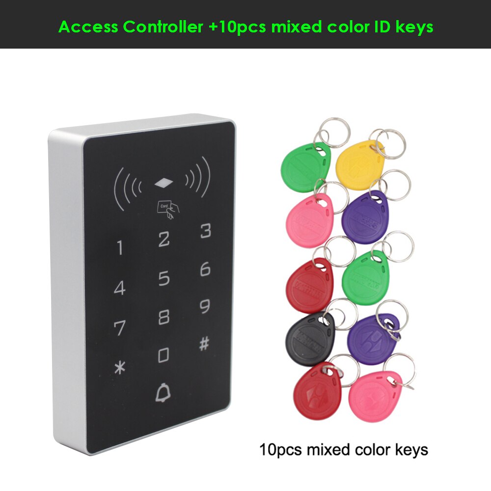 125Khz RFID Access Control System Intercom Device Machine Electronic Door Lock Smart Garage Gate Opener Electric Lock Control: AC and 10 Key