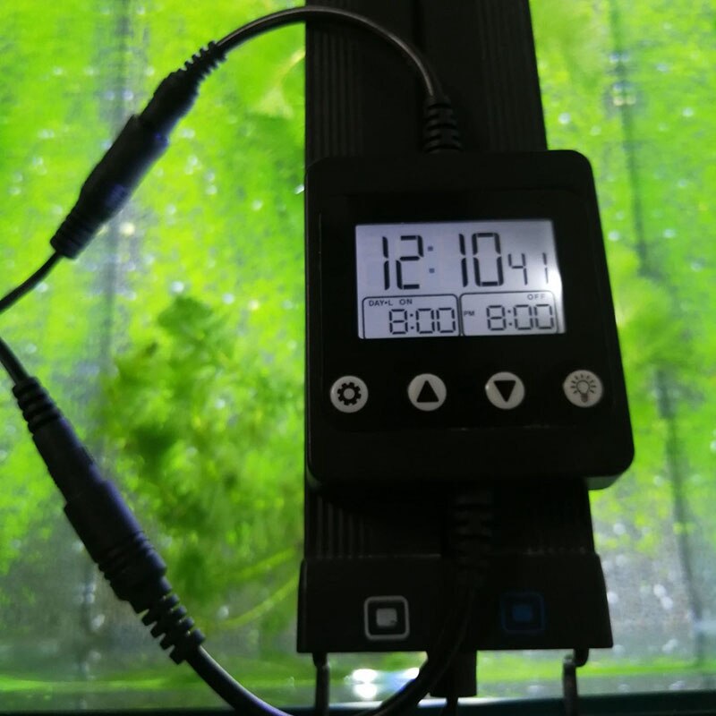 YO-LED Aquarium Light Controller Dimmer Modulator With LCD Display Fish Tank Intelligent Timing Dimming System