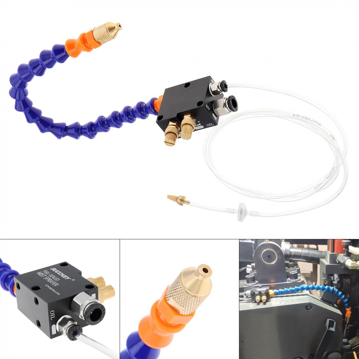 30cm- nevel koelvloeistof smeersysteem met 0.6mm binnendiameter micro nozzles en volledig afgesloten kunststof buis voor metaalsnijden