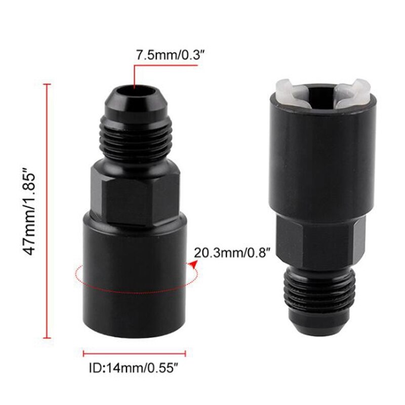 1 Set Quick Connect Fuel Line Adapter Fitting LS LS1 LS3-6AN to 5/16 Hose & 1 Pcs Tee Water Pipe Thermostat Assembly