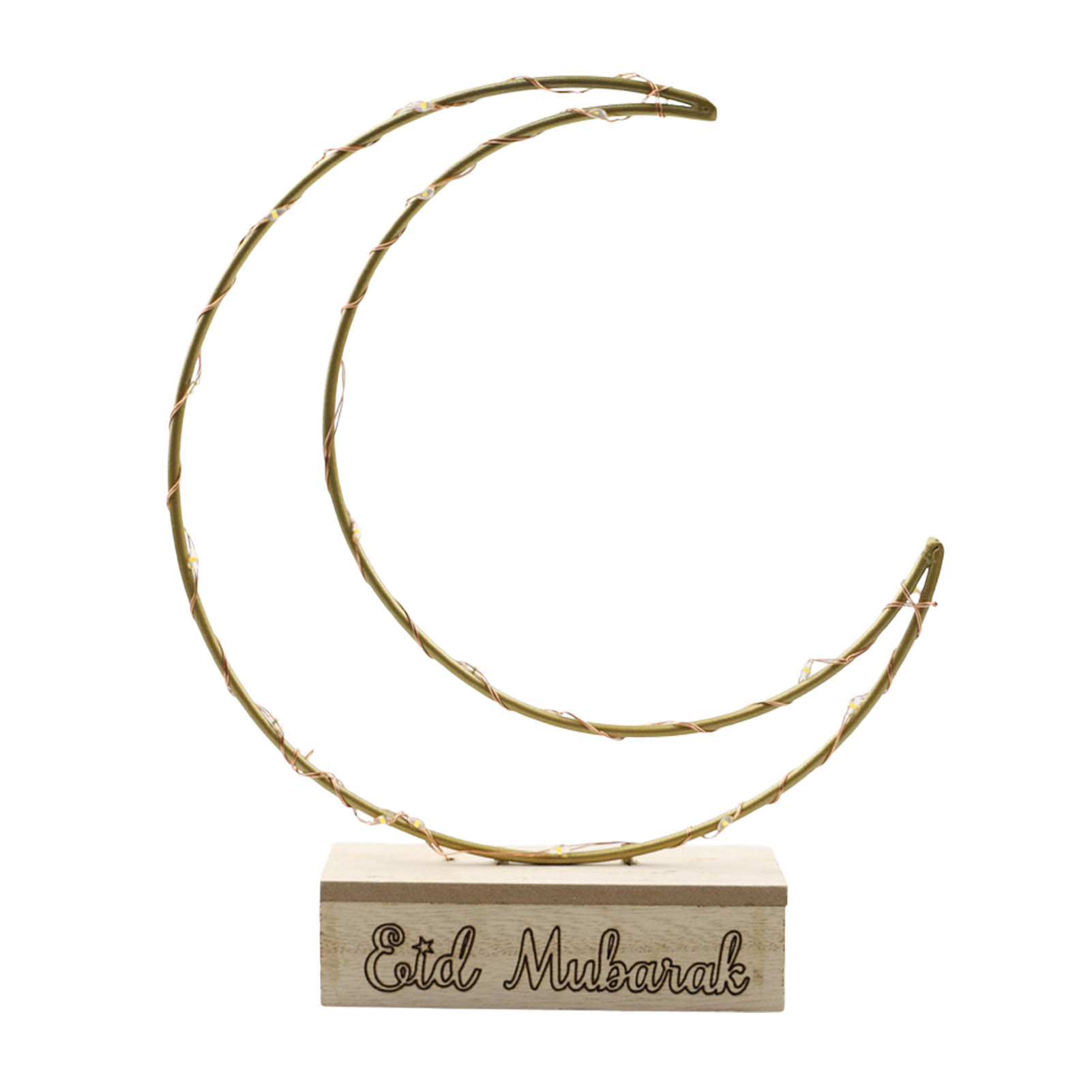 1pc EID Mubarak Hollow Wooden Ornament Star Moon Hanging Pendant With String For Muslim Ramadan Kareem Home Party Decoration: C