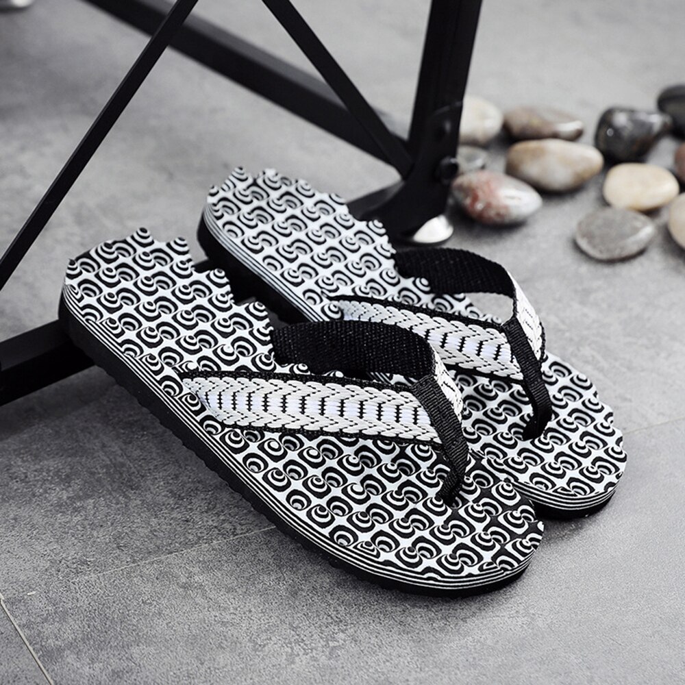 Chanclas de masaje para hombre, sandalias de playa, zapatos informales cómodos, chanclas de , calzado de verano qt213